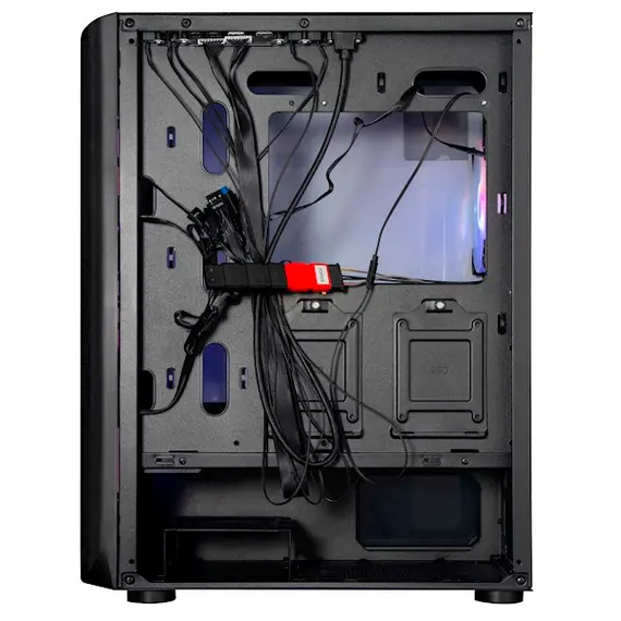 ქეისი ALLX AX-G2148, Computer Case, E-ATX, ATX, MATX, USB 3.0x1, USB 1.0x2, AUDIO, Black , 3 image - Primestore.ge
