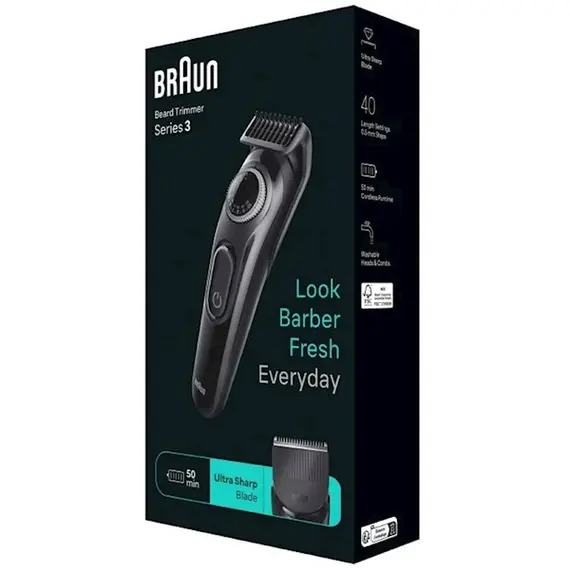 Beard shaver BRAUN BT3420 BLK/GREY, 3 image