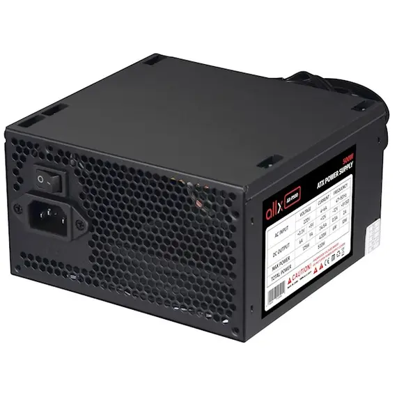 კვების ბლოკი ALLX AX-P500, 500W, Power Supply, Black , 5 image - Primestore.ge