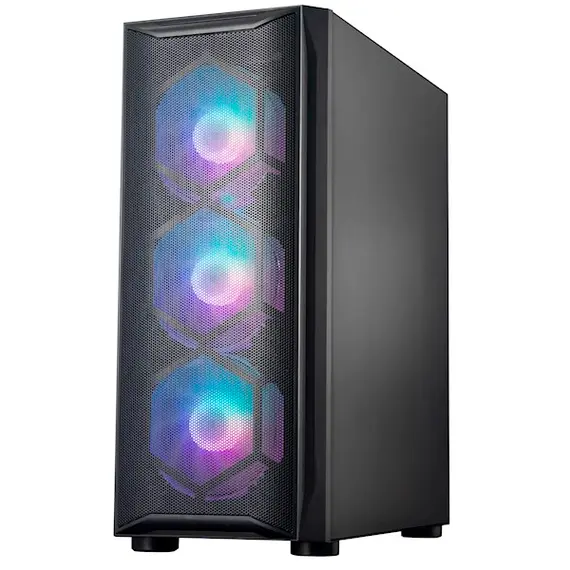 ქეისი ALLX AX-G1944, Computer Case, ATX, MATX, USB 3.0x1, USB 1.0x2, AUDIO, Black - Primestore.ge