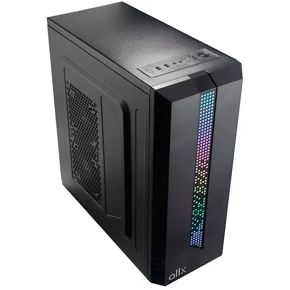 ქეისი ALLX AX-B1740, Computer Case, Micro-ATX, ATX, USBx2, AUDIO, Black , 5 image - Primestore.ge