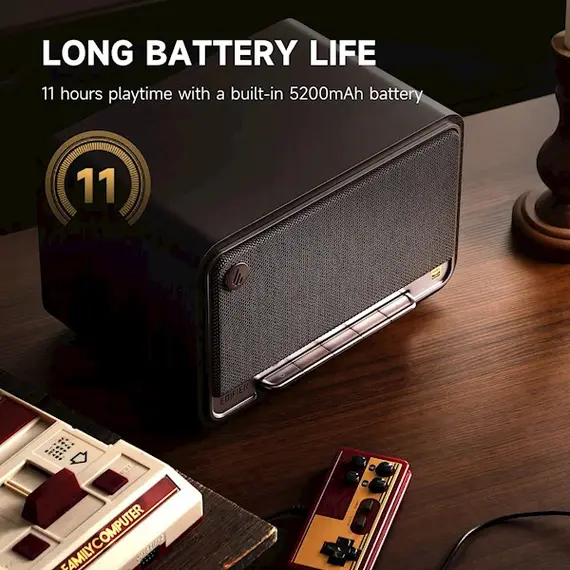 Speaker Edifier D32 Tabletop Wireless Speaker Black Walnut, 9 image