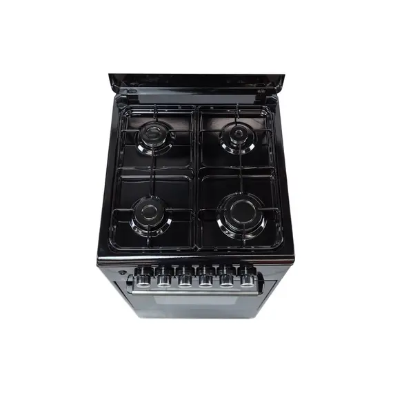 გაზქურა Oz OE 5040 BL OSE50X50B4 TOP FFD Coocker, 4Gas, Oven-Electric, 50x50x85, Black, Top metal , 3 image - Primestore.ge
