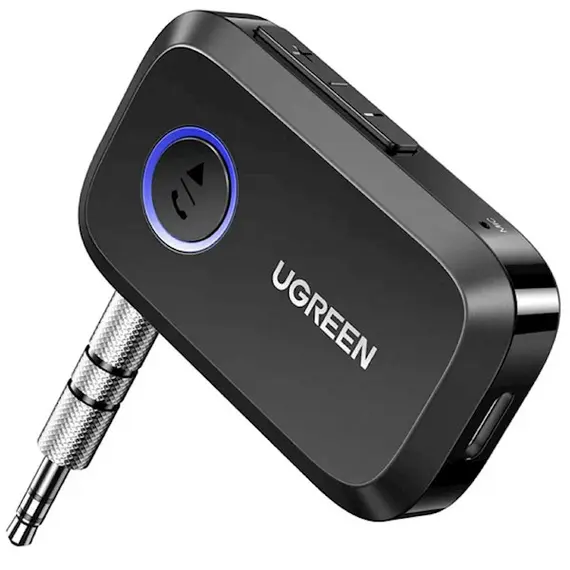 Bluetooth მიმღები UGREEN CM596 (90748), Bluetooth, AUX, Car Adapter, Black  - Primestore.ge