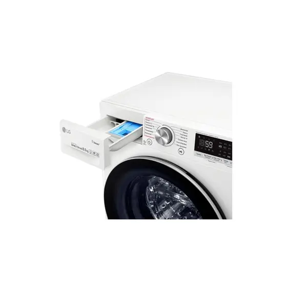 სარეცხი მანქანა LG F2V7GWL1W.ABWPMER - 8.5 KG, WHITE 1200 RPM , 7 image - Primestore.ge