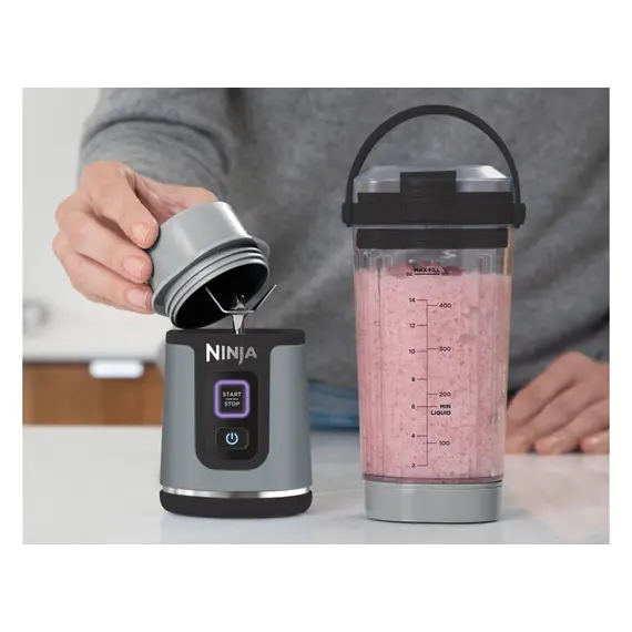 Blender Ninja Blast BC151EUBK Portable Blender/Blender/Smoothie Maker, 530 ml, 3 image