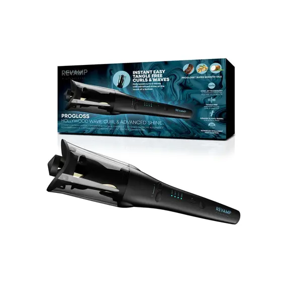 Revamp Hollywood Wave, Curl & Advanced Shine Automatic Rotating Curler, 4 image