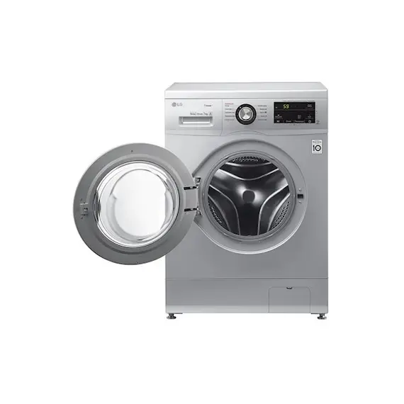 Washing machine LG F2J3HS4L 7kg, 1200 RPM, A Silver, 2 image