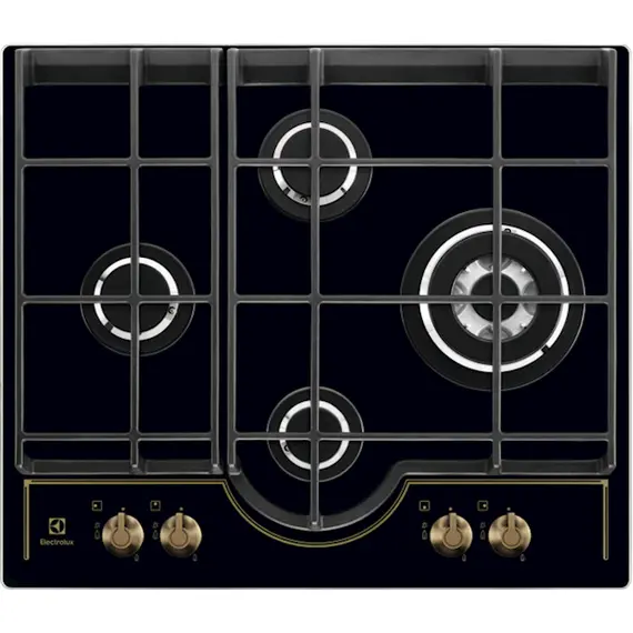 ჩასაშენებელი ქურის ზედაპირი Electrolux GPE363RBK, Built-in, Black - Primestore.ge