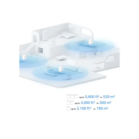 როუტერი TP-link Deco X10(1-pack) AX1500 Whole Home Mesh Wi-Fi 6 Unit , 2 image - Primestore.ge