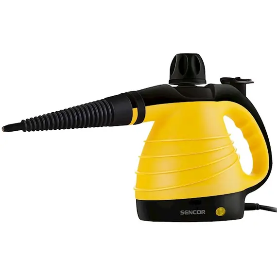 ორთქლით საწმენდი აპარატი Sencor SSC 3001YL, 1000W, ‎350ML, Steam Cleaner, Yellow  - Primestore.ge