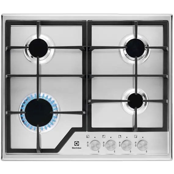 ჩასაშენებელი ქურის ზედაპირი Electrolux KGS6426SX, Built-in, Silver - Primestore.ge