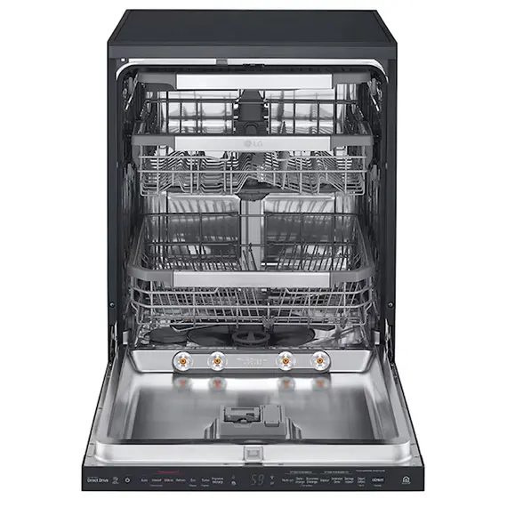 ჭურჭლის სარეცხი მანქანა LG DFB325HM.ABMPARA, A, 41Dba, Dishwasher, Black , 2 image - Primestore.ge