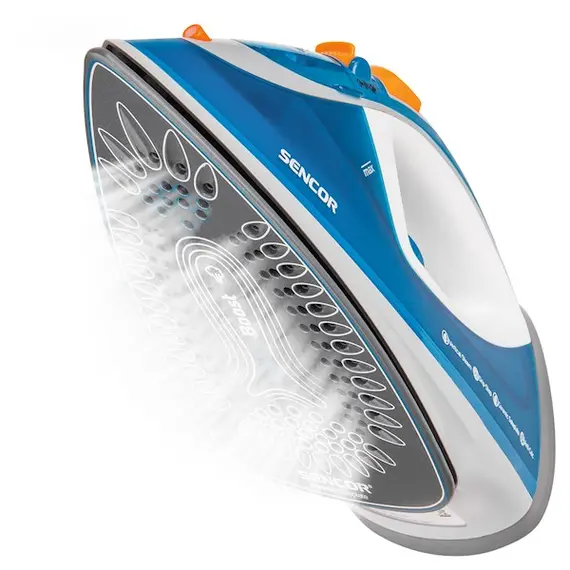 უთო Sencor SSI 7710BL, 2400W, 300ML, Steam Iron, Blue , 3 image - Primestore.ge