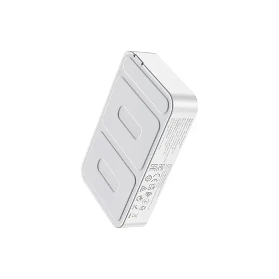 პორტატული დამტენი Hoco Q10A Transparent discovery edition PD20W magnetic wireless fast charging power bank(10000mAh) White , 5 image - Primestore.ge