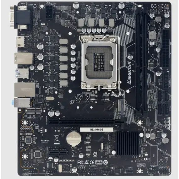 დედა დაფა LGA 1151 Mainboard,INTEL H610, Socket 1700, uATX, GbE LAN, DDR5 , 2 image - Primestore.ge