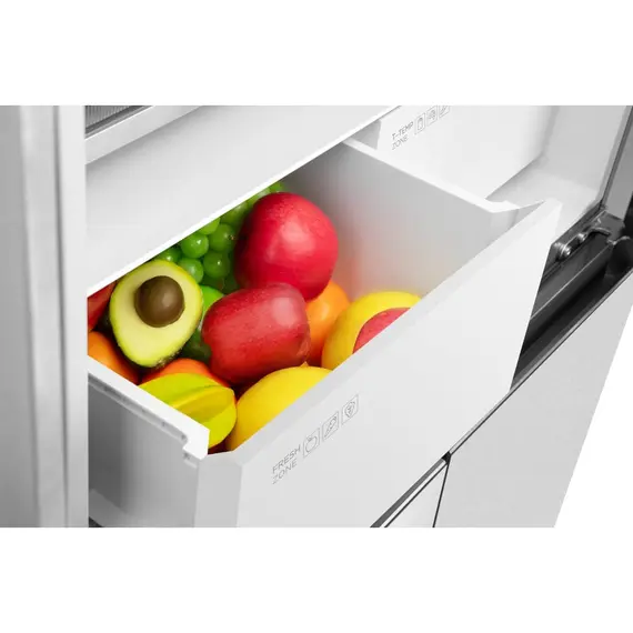 მაცივარი TCL C521CDIB , 521L, Energy E, 190x64x83.3, Glass Door, LED Display, Metal Fresh. , 12 image - Primestore.ge