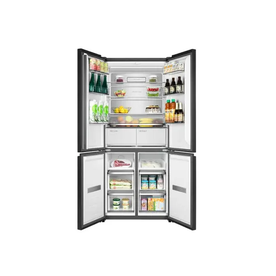 მაცივარი TCL C521CDB, 521L, Energy E, 190x64x83.3, Glass Door, LED Display, Metal Fresh , 9 image - Primestore.ge