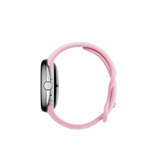 სმარტ საათი Google Pixel Watch 3 41mm Wi-Fi Polished Silver Aluminum Case with Rose Quartz Active Band , 3 image - Primestore.ge