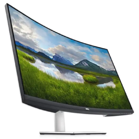 Monitor Dell 210-BFVU 32 S3221QSA, 32", Curved Monitor, 4K UHD, VA, HDMI, USB, DP, Silver, 3 image