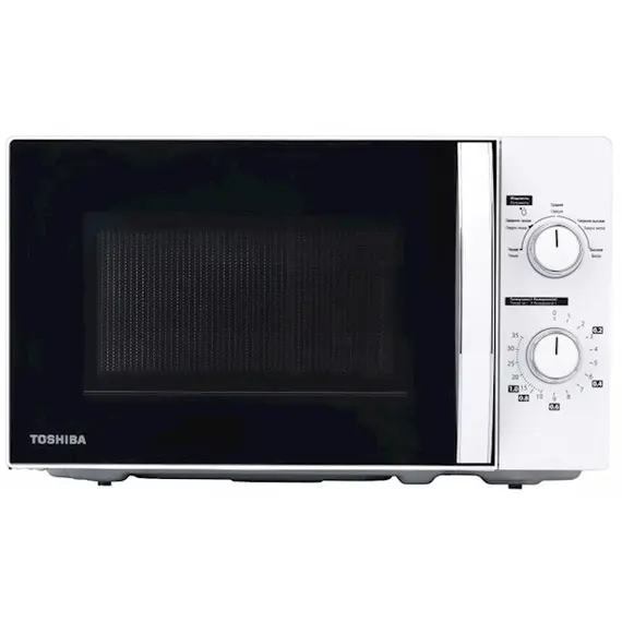 მიკროტალღური ღუმელი Toshiba MW-MM20P (WH)-P, 700W, 20L, Microwave Oven, White  - Primestore.ge