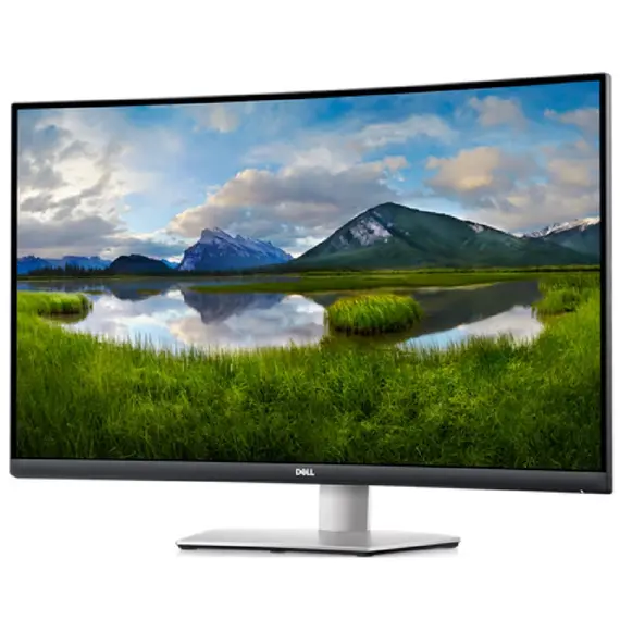 Monitor Dell 210-BFVU 32 S3221QSA, 32", Curved Monitor, 4K UHD, VA, HDMI, USB, DP, Silver, 2 image