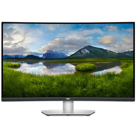 Monitor Dell 210-BFVU 32 S3221QSA, 32", Curved Monitor, 4K UHD, VA, HDMI, USB, DP, Silver