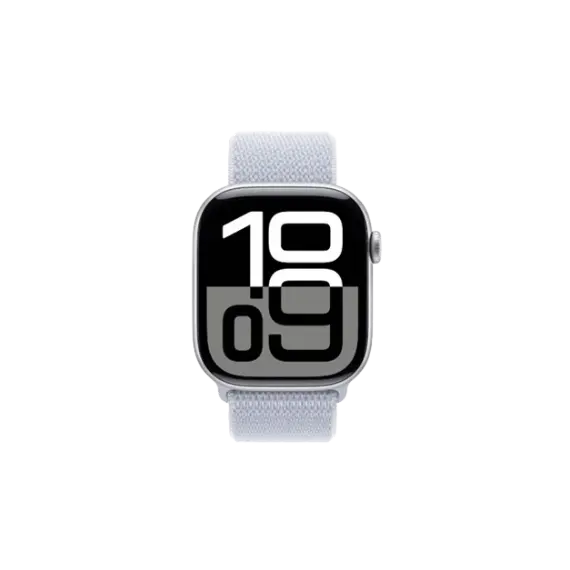სმარტ საათის სამაჯური Apple Watch Series 10 GPS 42mm Silver Aluminum Case With Blue Cloud Sport Loop MWWD3 , 2 image - Primestore.ge