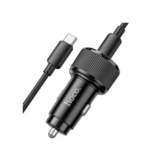 მანქანის დატენი Hoco NZ14B Guerrero PD50W Dual-Type-C car charger black , 5 image - Primestore.ge
