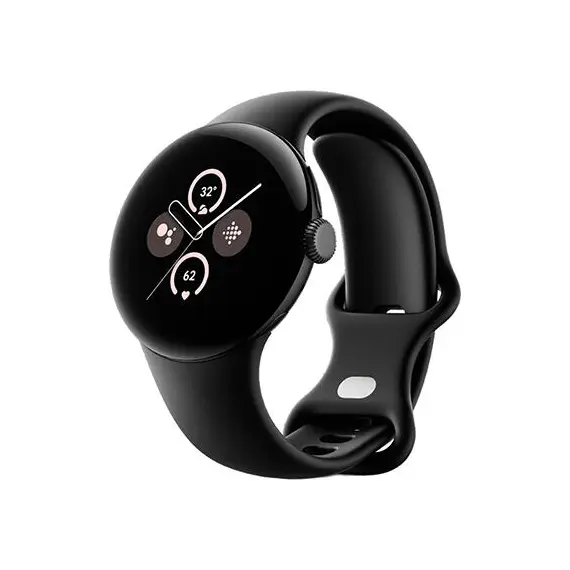 Smart watch Google Pixel Watch 2 Matte Black Aluminum Case with Obsidian Active Band LTE
