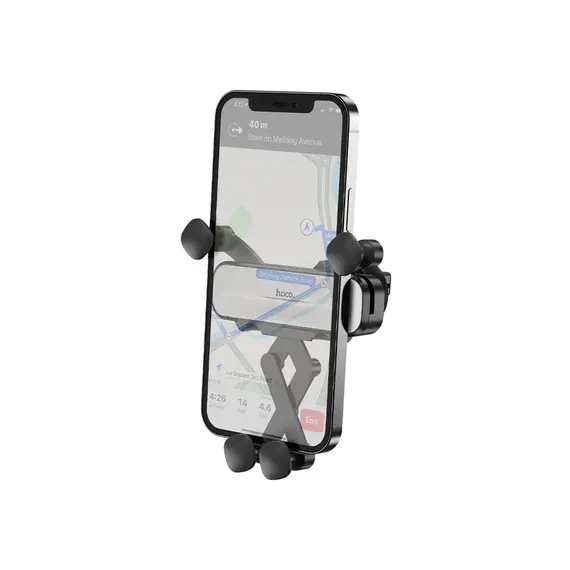 მანქანის სამაგრი Hoco CA102 Manner Gravity Linkage Car Holder Black Silver , 4 image - Primestore.ge