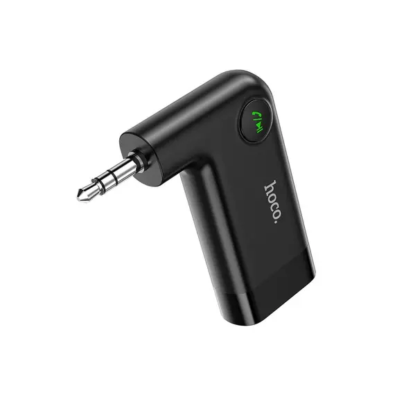 ადაპტერი Hoco E53 Dawn sound in-car AUX wireless receiver Black , 4 image - Primestore.ge