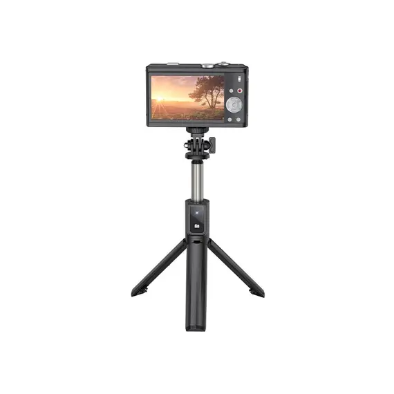 მობილურის სამაგრი Hoco K15 Treasure aluminum alloy fill light gimbal version live broadcast support black , 2 image - Primestore.ge