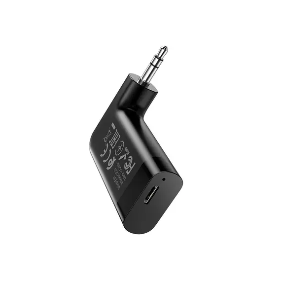 ადაპტერი Hoco E53 Dawn sound in-car AUX wireless receiver Black , 2 image - Primestore.ge