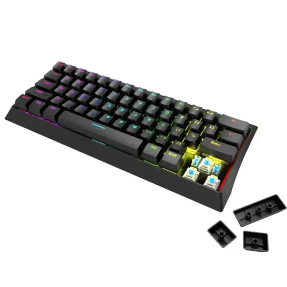 კლავიატურა MARVO KG962G EN-B Hecate 61B Black wired keyboard , 3 image - Primestore.ge