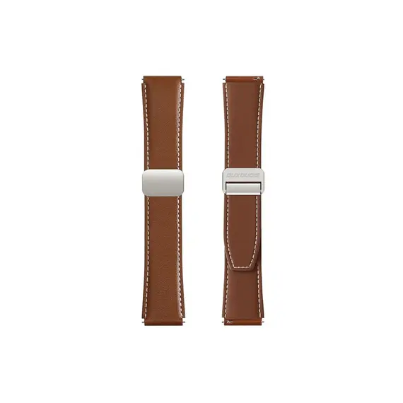 სმარტ საათის სამაჯური DUX DUCIS YA Series 43mm Genuine Cow Leather Strap 20mm Watch Band - Brown , 2 image - Primestore.ge