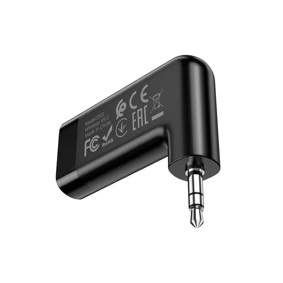 ადაპტერი Hoco E53 Dawn sound in-car AUX wireless receiver Black , 3 image - Primestore.ge