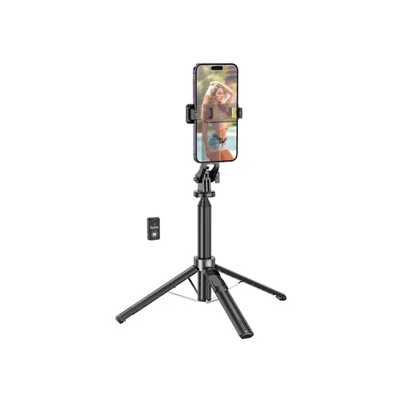 მობილურის სამაგრი Hoco K21 Stream Aluminum Alloy Live Broadcast Holder Black  - Primestore.ge