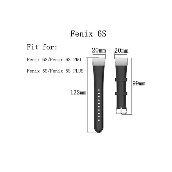 სმარტ საათის სამაჯური 20mm Oil Wax Skin Cowhide Leather Watch Band - Black , 4 image - Primestore.ge
