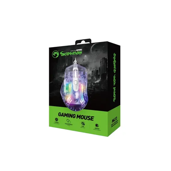 მაუსი Marvo M413 Wired Gaming Mouse , 4 image - Primestore.ge
