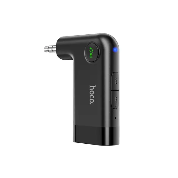 ადაპტერი Hoco E53 Dawn sound in-car AUX wireless receiver Black  - Primestore.ge