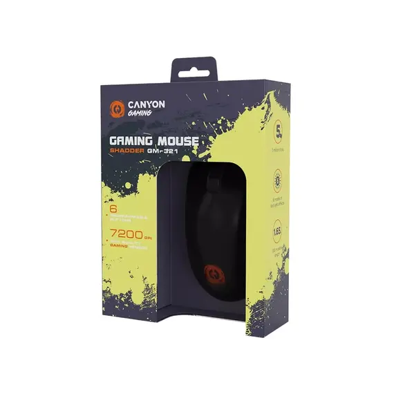 მაუსი Canyon GM-321 Wired - Black , 4 image - Primestore.ge