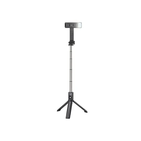 მობილურის სამაგრი Hoco K15 Treasure aluminum alloy fill light gimbal version live broadcast support black , 4 image - Primestore.ge