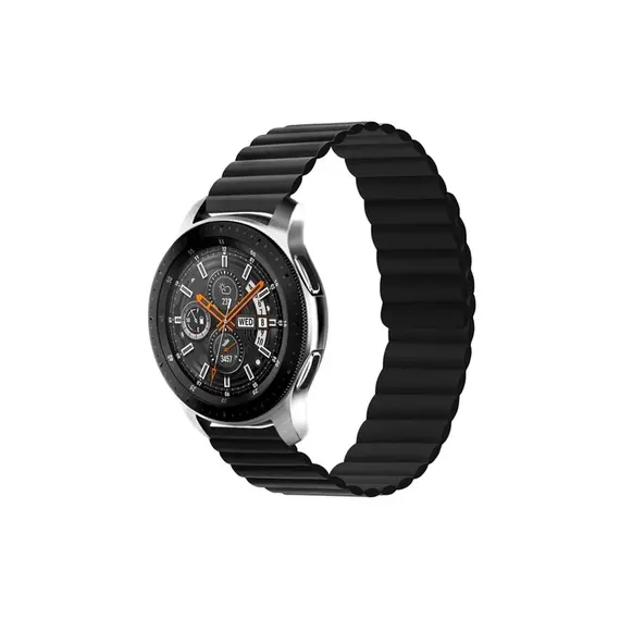 სმარტ საათის სამაჯური For Samsung Galaxy Watch 5 Silicone Watch Strap 20mm - Black , 2 image - Primestore.ge