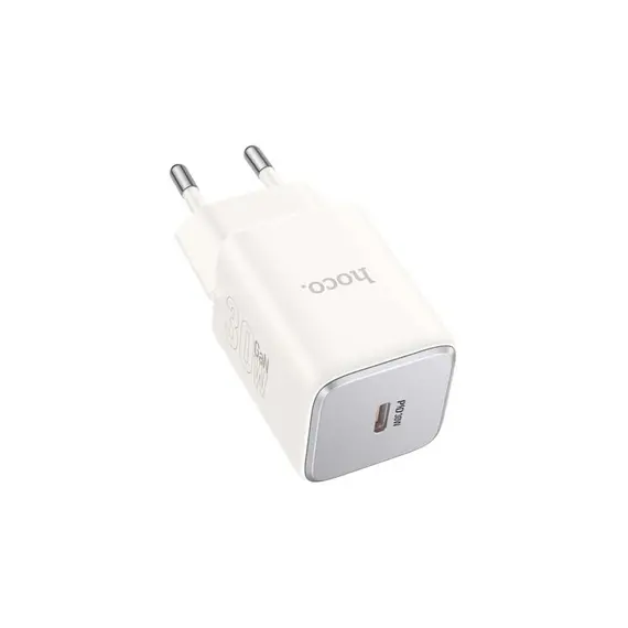 ადაპტერი Hoco N43 Vista single port PD30W charger moonlight white , 3 image - Primestore.ge