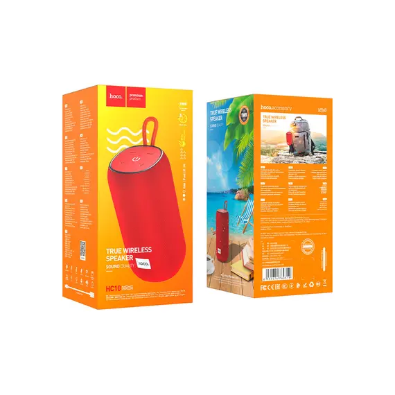 დინამიკი Hoco HC10 Sonar sports BT speaker Red , 3 image - Primestore.ge
