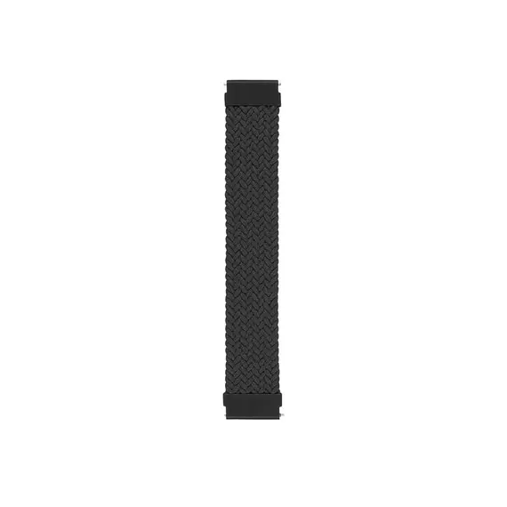 სმარტ საათის სამაჯური Elastic Nylon Watch Band Replacement Easy Adjustable 20mm for Samsung Galaxy Watch 3 41mm - Charcoal Grey / Size: L , 3 image - Primestore.ge