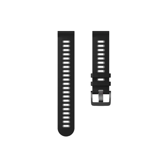 სმარტ საათის სამაჯური For Samsung Galaxy Watch's Silicone Watch Strap 20mm - Black / Grey , 4 image - Primestore.ge