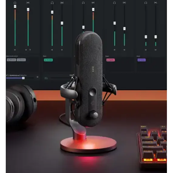 მიკროფონი SteelSeries Gaming microphone Alias Pro, Omni, USB-A, black , 2 image - Primestore.ge