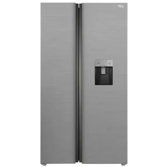 მაცივარი TCL-P650SBWG Side By Side, No Frost, Inverter, With Dispenser, Silver  - Primestore.ge